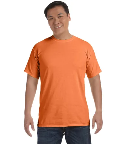1717 Comfort Colors - Garment Dyed Heavyweight T-S in Mango front view
