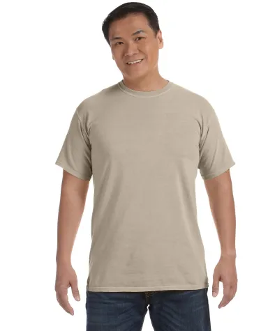 1717 Comfort Colors - Garment Dyed Heavyweight T-S in Sandstone front view