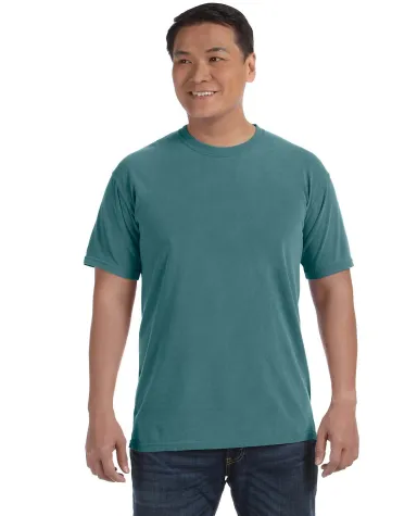 1717 Comfort Colors - Garment Dyed Heavyweight T-S in Blue spruce front view