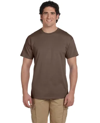 5170 Hanes® Comfortblend 50/50 EcoSmart® T-shirt in Heather brown front view