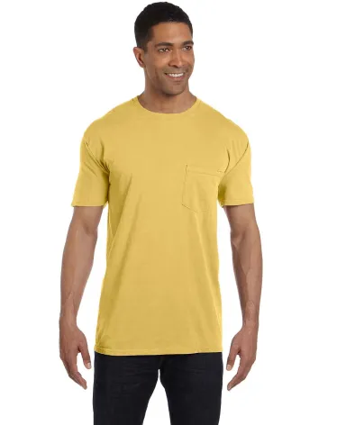 6030 Comfort Colors - Pigment-Dyed Short Sleeve Sh in Mustard front view