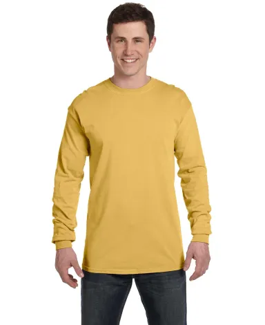 6014 Comfort Colors - 6.1 Ounce Ringspun Cotton Lo in Mustard front view