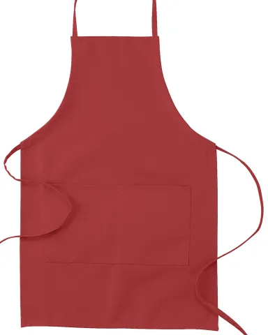 APR53 Big Accessories Two-Pocket 30" Apron in Red front view