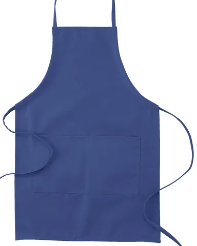 APR53 Big Accessories Two-Pocket 30" Apron in Royal front view