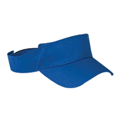 BX006 Big Accessories Cotton Twill Visor in Royal front view