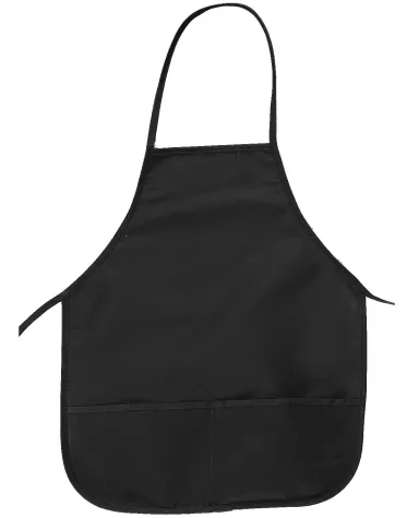 APR51 Big Accessories Two-Pocket 24" Apron in Black front view
