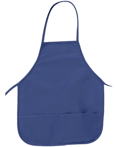 APR51 Big Accessories Two-Pocket 24" Apron in Royal front view