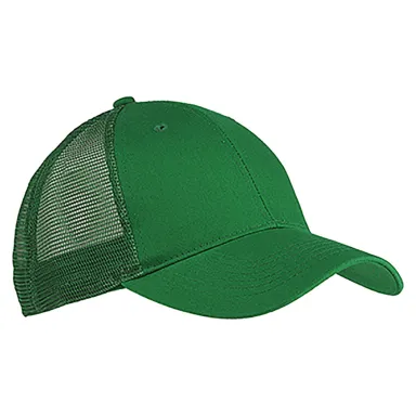 BX019 Big Accessories 6-Panel Structured Trucker C in Light forest front view