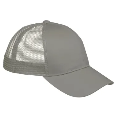 BX019 Big Accessories 6-Panel Structured Trucker C in Light gray front view