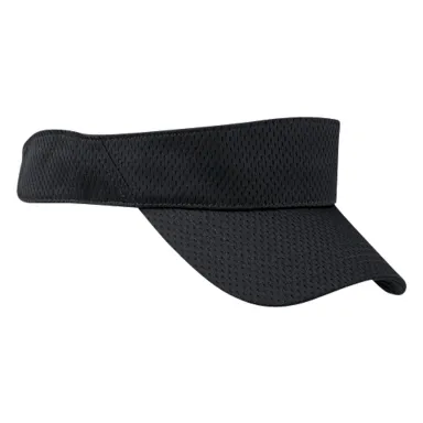 BX022 Big Accessories Sport Visor with Mesh in Black front view