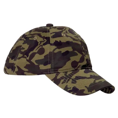 BX018 Big Accessories Unstructured Camo Hat in Green camo front view