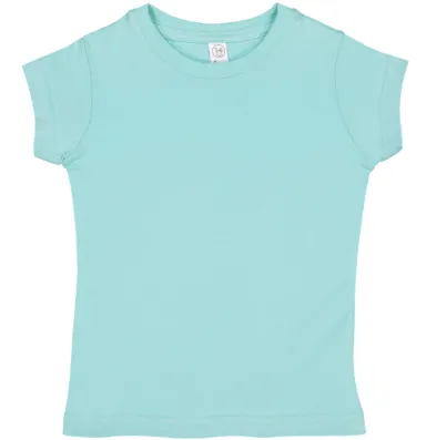 3316 Rabbit Skins® Toddler Girls Fine Jersey T-Sh in Chill front view