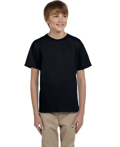 2000B Gildan™ Ultra Cotton® Youth T-shirt in Black front view