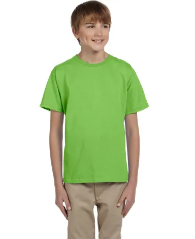 2000B Gildan™ Ultra Cotton® Youth T-shirt in Lime front view