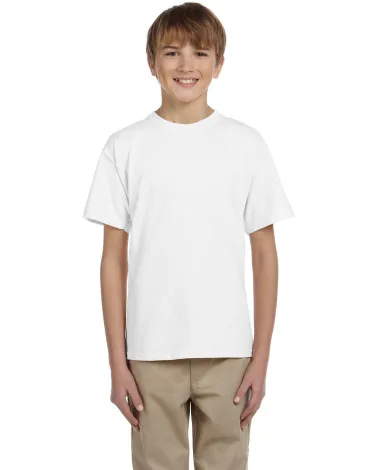 2000B Gildan™ Ultra Cotton® Youth T-shirt in White front view