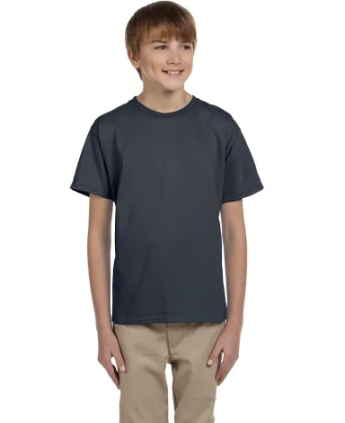2000B Gildan™ Ultra Cotton® Youth T-shirt in Charcoal front view