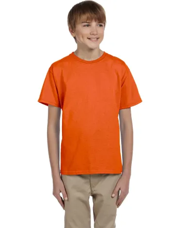 2000B Gildan™ Ultra Cotton® Youth T-shirt in Orange front view