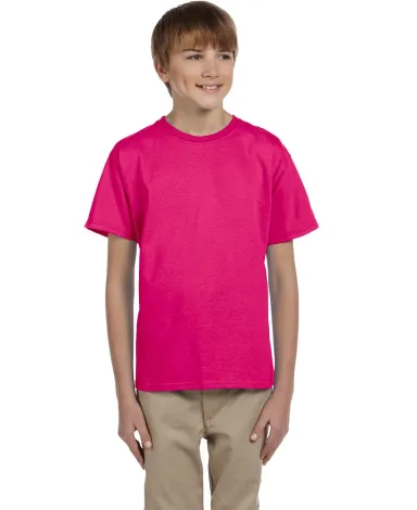 2000B Gildan™ Ultra Cotton® Youth T-shirt in Heliconia front view
