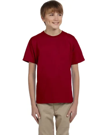 2000B Gildan™ Ultra Cotton® Youth T-shirt in Cardinal red front view