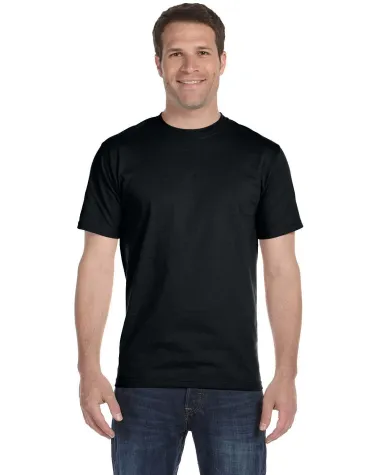 G800 Gildan Ultra Blend 50/50 T-shirt in Black front view