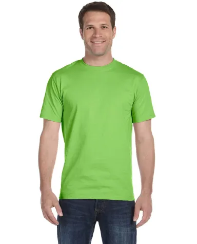 G800 Gildan Ultra Blend 50/50 T-shirt in Lime front view