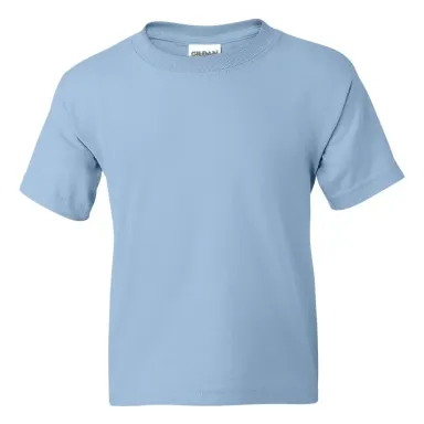 8000B Gildan Ultra Blend 50/50 Youth T-shirt LIGHT BLUE front view