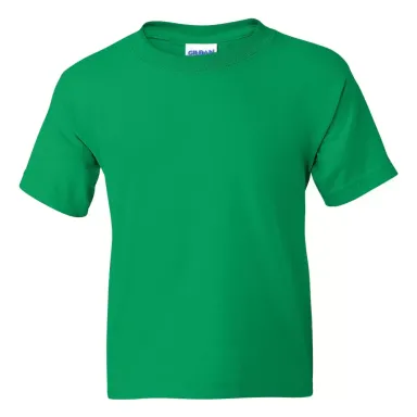 8000B Gildan Ultra Blend 50/50 Youth T-shirt IRISH GREEN front view