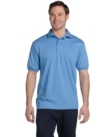 054X Stedman by Hanes® Blended Jersey in Carolina blue front view