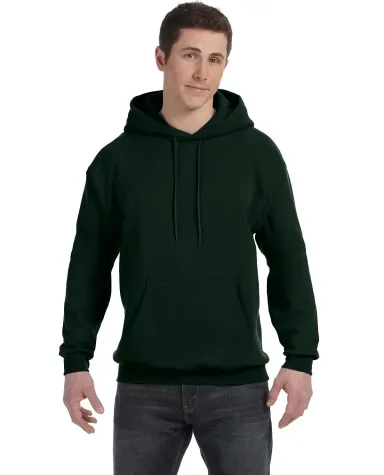 P170 Hanes® PrintPro®XP™ Comfortblend® Hooded in Deep forest front view