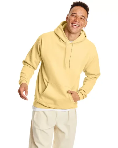 P170 Hanes® PrintPro®XP™ Comfortblend® Hooded in Athletic gold front view