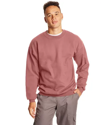 F260 Hanes® PrintPro®XP™ Ultimate Cotton® Swe in Mauve front view