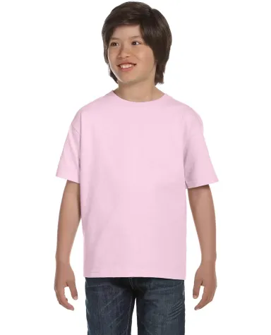 5380 Hanes® Youth Beefy®-T 5380 in Pale pink front view
