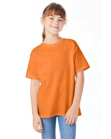 5480 Hanes® Heavyweight Youth T-shirt in Tennessee orange front view