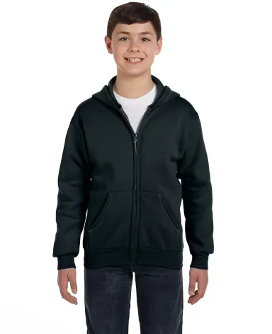 P480 Hanes® PrintPro®XP™ Comfortblend® Youth  in Black front view