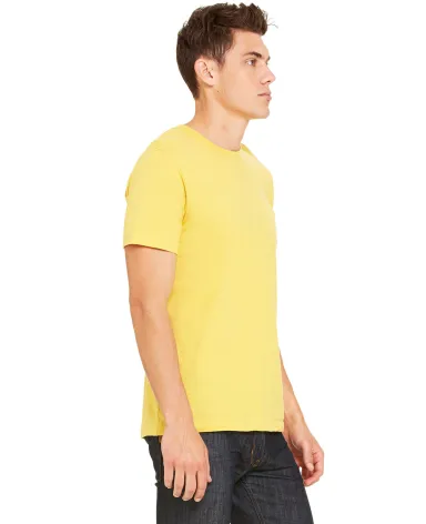 BELLA+CANVAS 3001 Soft Cotton T-shirt in Maize yellow front view