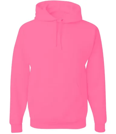 996M JERZEES® NuBlend™ Hooded Pullover Sweatshi NEON PINK front view