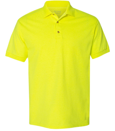 8800 Gildan® Polo Ultra Blend® Sport Shirt SAFETY GREEN front view