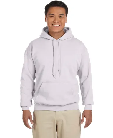 18500 Gildan Heavyweight Blend Hooded Sweatshirt in Ash front view