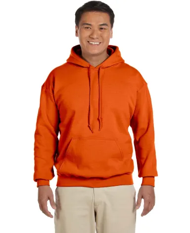 18500 Gildan Heavyweight Blend Hooded Sweatshirt in Orange front view