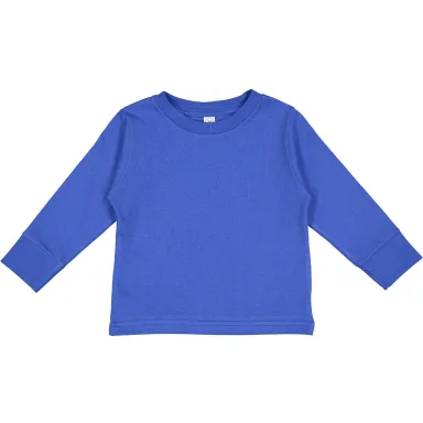 Rabbit Skins® 3311 Toddler Long Sleeve T-shirt in Royal front view
