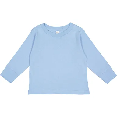 Rabbit Skins® 3311 Toddler Long Sleeve T-shirt in Light blue front view