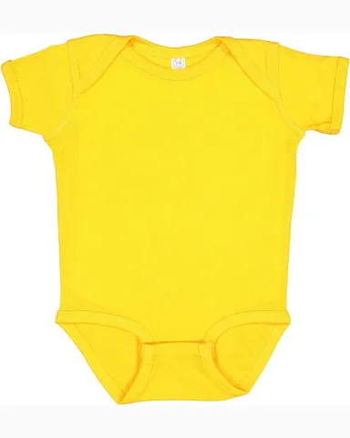 4400 Onsie Rabbit Skins® Infant Lap Shoulder Cree in Gold front view