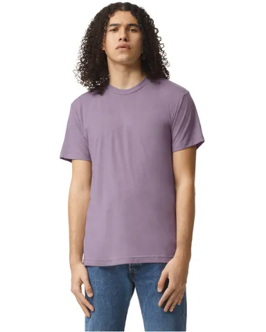 American Apparel TR401 Unisex Tri-Blend Track Tee in Tri storm front view