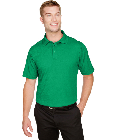 Devon and Jones DG22 CrownLux Performance™ Men' in Kelly green hthr front view