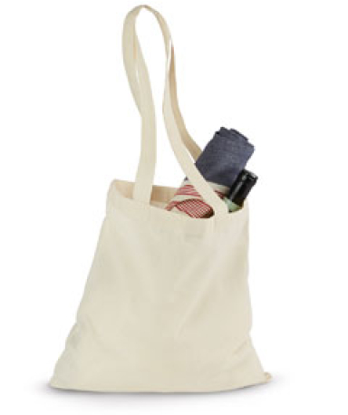 115 Gemline Economy Tote NATURAL front view