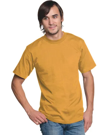 2905 Bayside Adult Union Made Cotton Tee in Gold front view