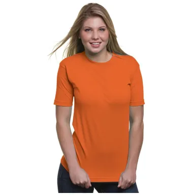 2905 Bayside Adult Union Made Cotton Tee in Bright orange front view