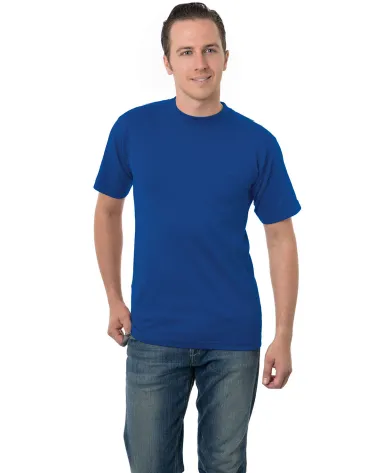 3015 Bayside Adult Union Made Cotton Pocket Tee in Royal blue front view