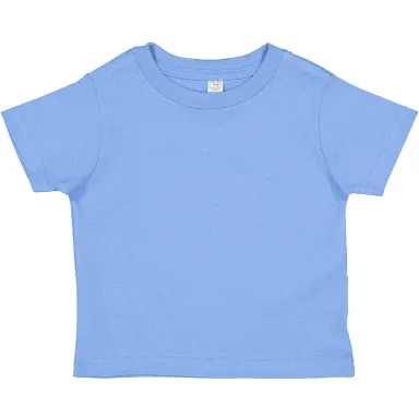 3301T Rabbit Skins Toddler Cotton T-Shirt in Carolina blue front view