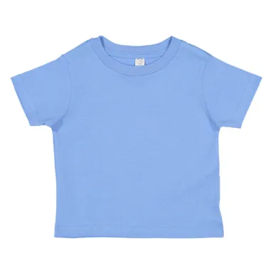3321 Rabbit Skins Toddler Fine Jersey T-Shirt in Carolina blue front view
